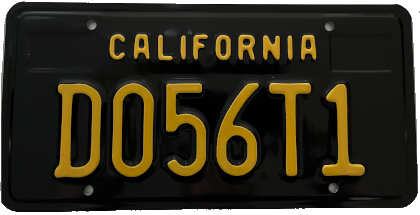 License Plate D056T1